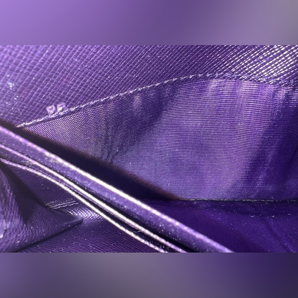 EUC Prada Saffiano Leather Wallet - Purple - Picture 8 of 11